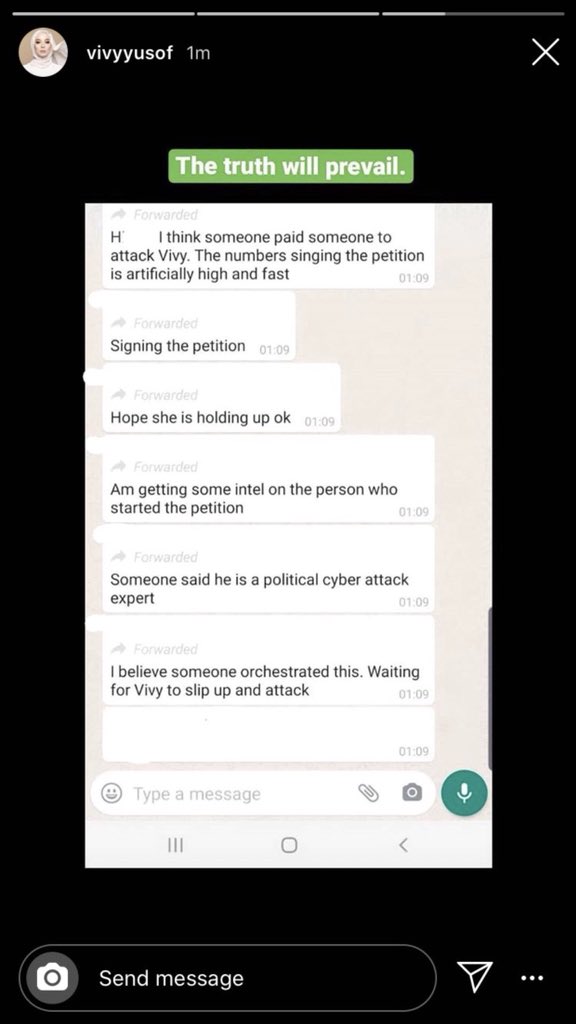 baninurs's tweet photo. @patenrazali Vivy Yusof ni okay ke tak? Ni la rupa sebenar T20 yang selalu rasa dia betul dan tinggal dalam ‘bubble’ orang kaya. So since I sign the petition juga, mana I nak pergi claim duit?? 🙄 https://t.co/6iLobyOigG