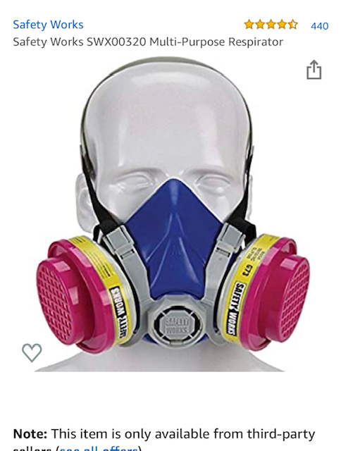 "AND worst of all, they will NOT allow us to use our own respirators purchased from Amazon such as one shown below, which are MEANT to be reused." 3/