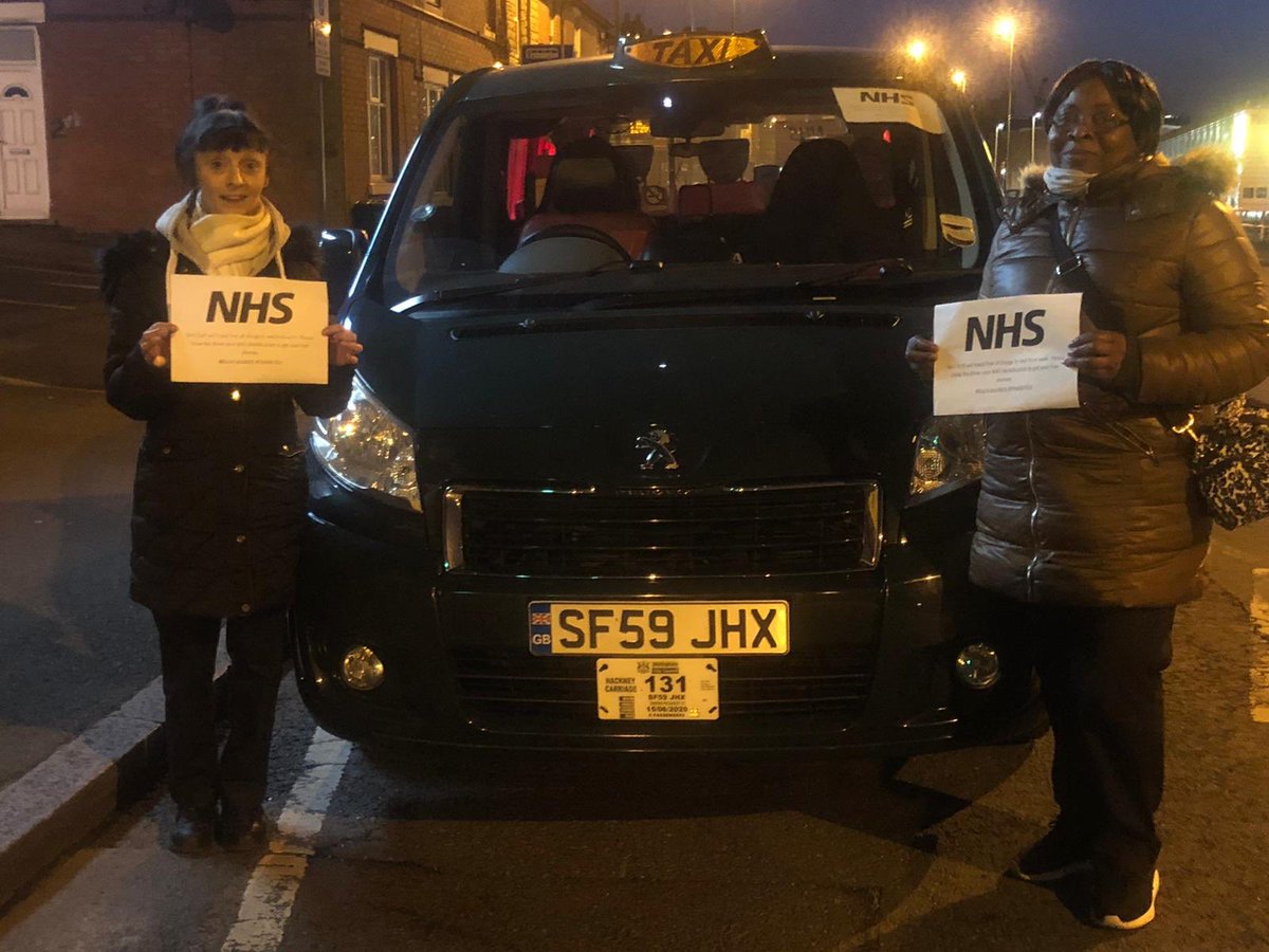 asifmaqsood361's tweet photo. Day 7: Nottingham Licensed Taxi Drivers (NLTODA) are soldiering on battling through the pandemic COVID 19 to get our NHS staff to and from work to the city. A big THANK YOU for those drivers that are putting their lives at stake away from their families at this critical time. https://t.co/isKNx6m33T