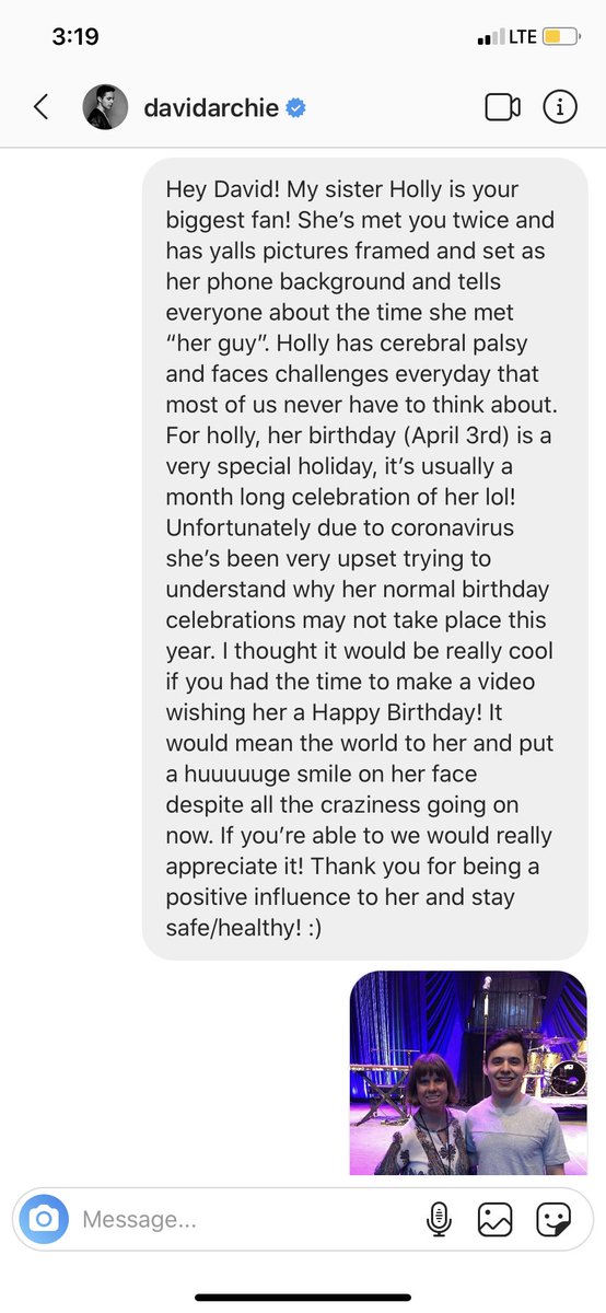 little_al1's tweet photo. @DavidArchie pls read!! 💓 https://t.co/0nCBpFdJ5v