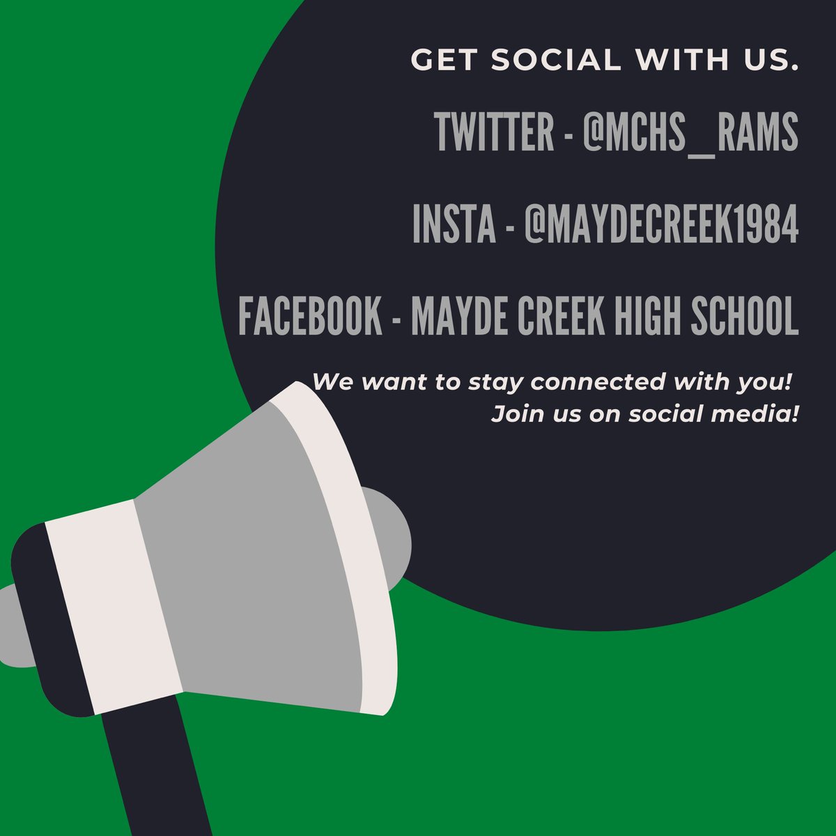 MCHS_Rams's tweet image. Check us out on Instagram and Facebook too!! Share with your friends!! #LetsGetConnected