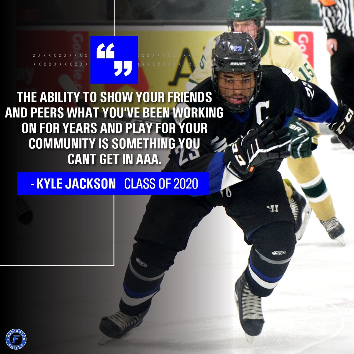 The best leader our program has ever seen @FU2Three  represents everything positive about high school hockey #HSHockey #TheresMoreHere