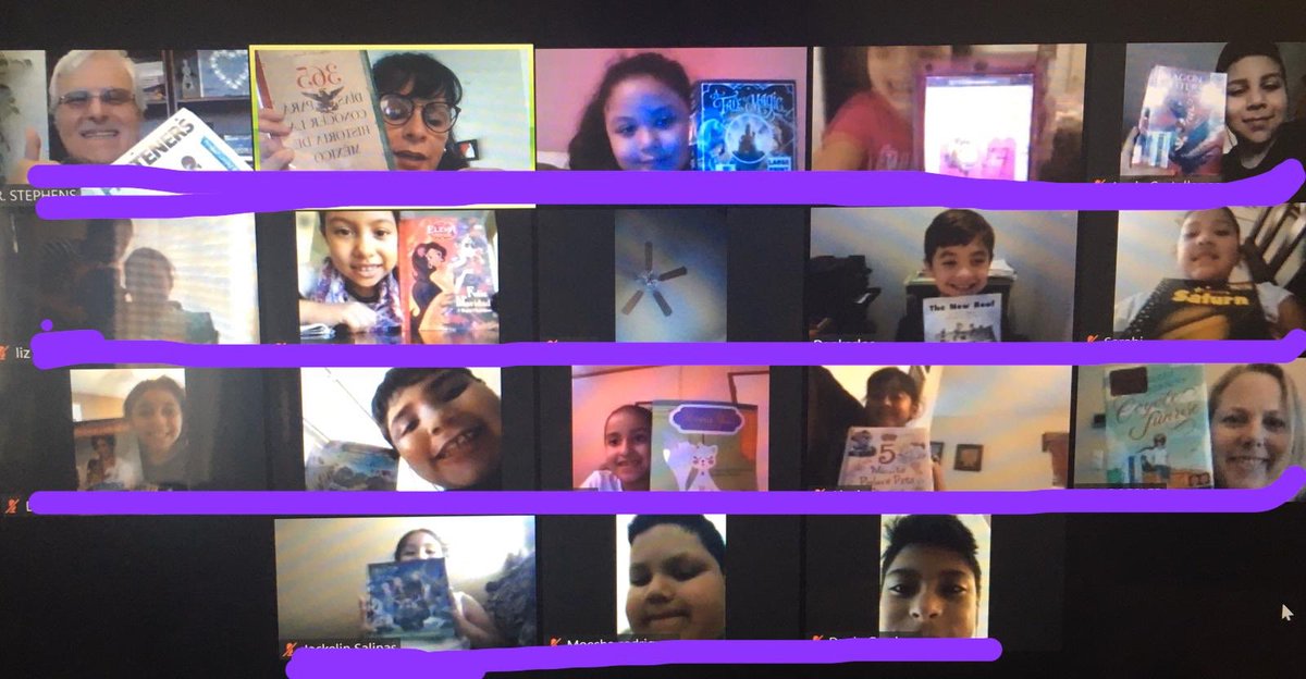 MsMendoza6's tweet photo. Today we shared the books we are reading at home during our daily meeting. @duryeaschool #SecondGrade #BeDuryea #remotelearning #workingfromhome #Learningathome https://t.co/zE3bX1w80H