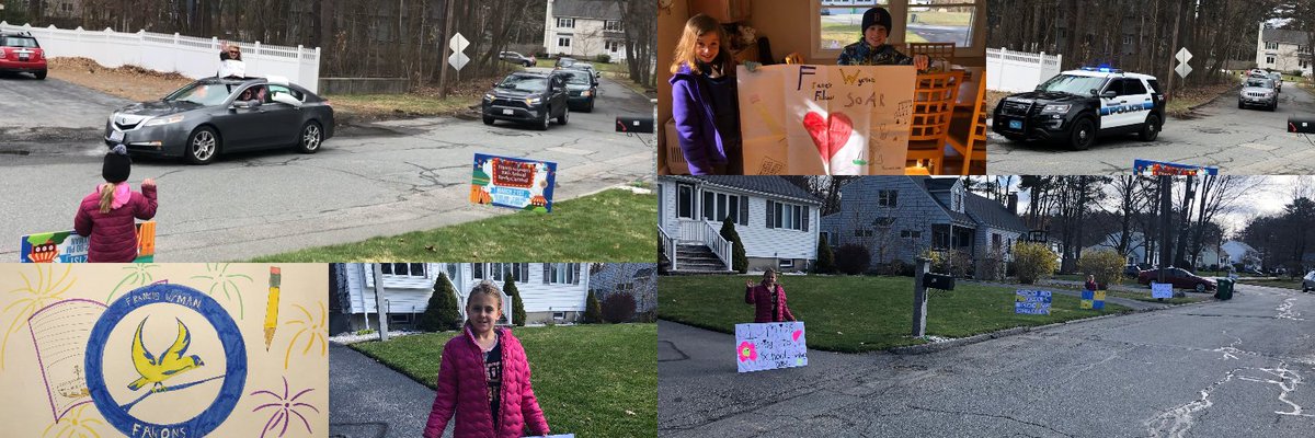 FrancisWymanPTO's tweet photo. What can we say other than WOW!! Thank you to some of the best teachers &amp; staff in town! Here are some of our pics. Send us yours so we can share. A special thanks goes to those teachers that organized the parade &amp; of course @burlingtonpd for the escort!

https://t.co/TBniNpfkjV https://t.co/93d0yKvKOa