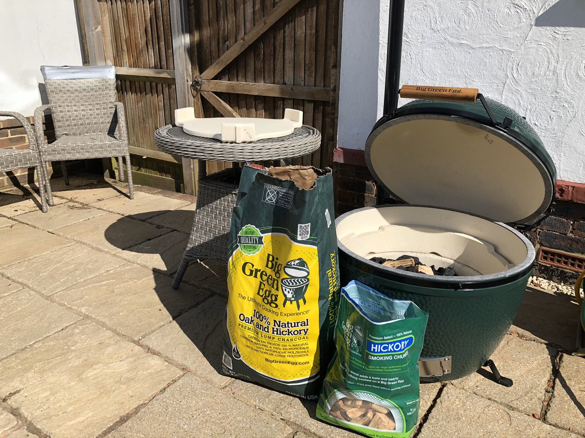 tbutler1008's tweet photo. Been playing with my new toy. Going to bring some new bit to the table with my business @pigonastick2012 thank you @BigGreenEgg #biggreenegg #smoker #bbq #meat #smoke #beercanchicken #porkribs #fingerlickinchicken #gammon https://t.co/jj9PCTWFqu