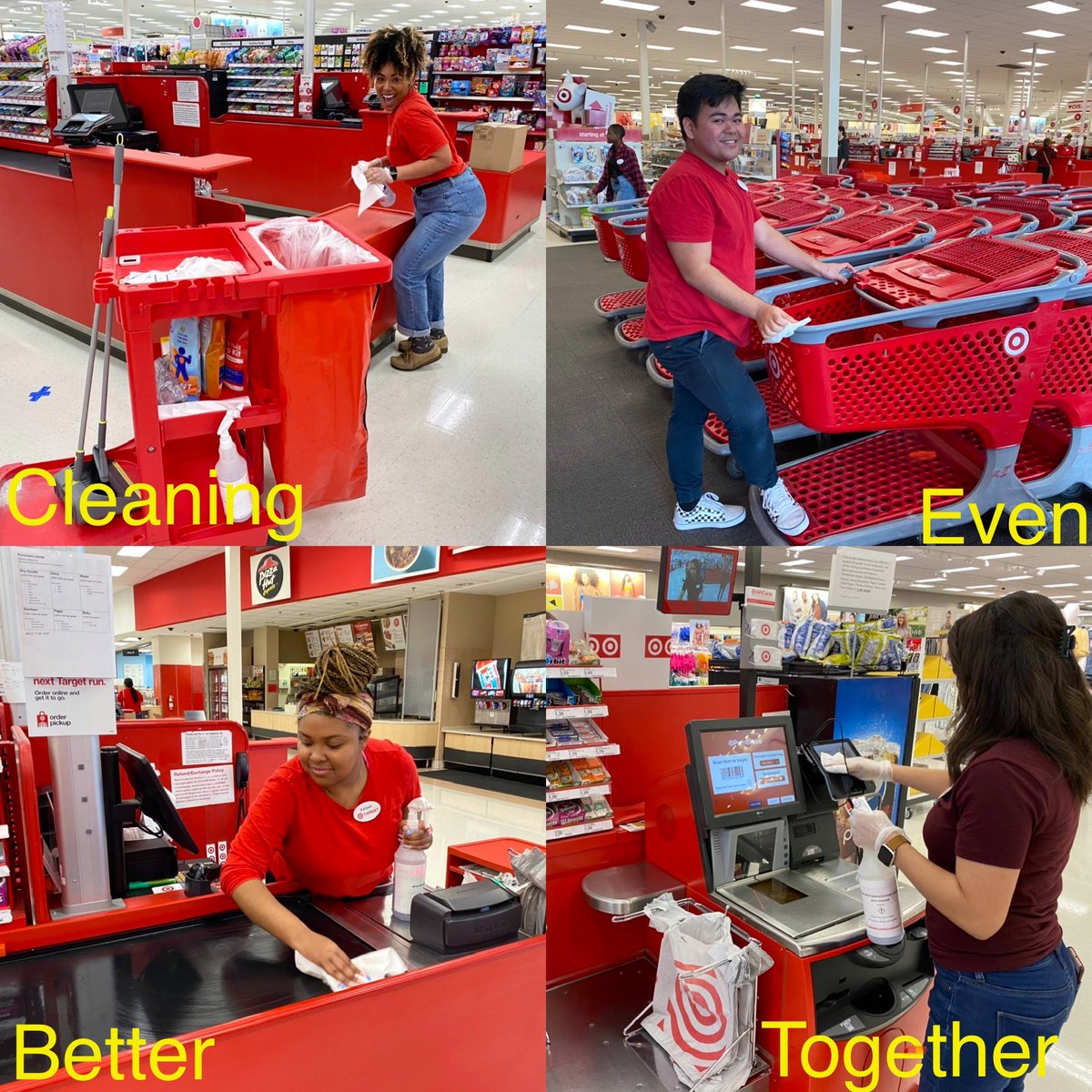Way to go @bcmixon8 & #T2770VirginiaBch on keeping both our Team and Guest safe to get the necessities they need! #StrongerTogether #essentialwork @Target @AbbyRollman