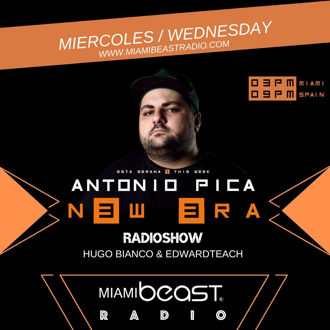 Today we welcome <a href="/AntonioPiroDJ/">Antonio Piro</a> from Italy! 🇮🇹 .
🌐 Tune in now at 3PM EST (Miami) l 9PM CET (Madrid) for the 2nd edition of N3W 3RA Radio streamed on miamibeastradio.com #NewEra #Radio