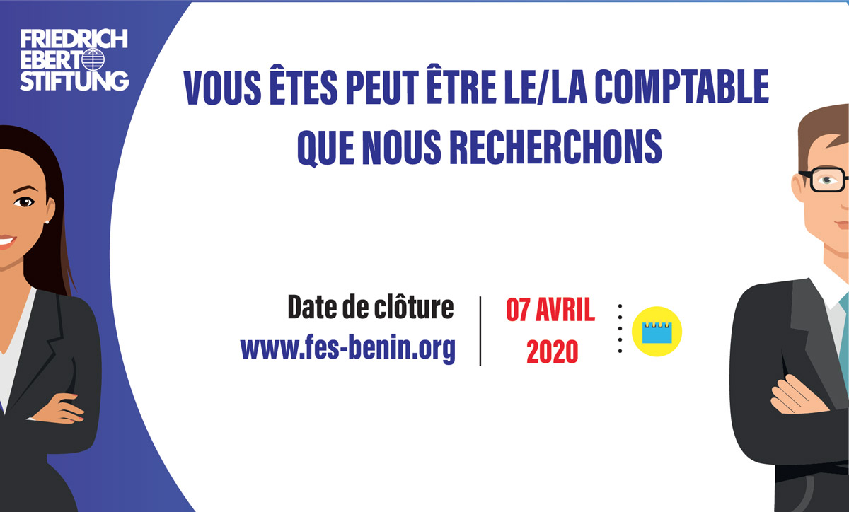 Fes_Benin's tweet photo. C'est déjà le mois d'avril. La clôture pour cet appel à candidatures est dans quelques jours. Si vous avez le profil recherché postulez maintenant...👇😊
https://t.co/MGBcxDT0ww
#Recrutement #Comptable #Bénin https://t.co/NeMszX0G4F