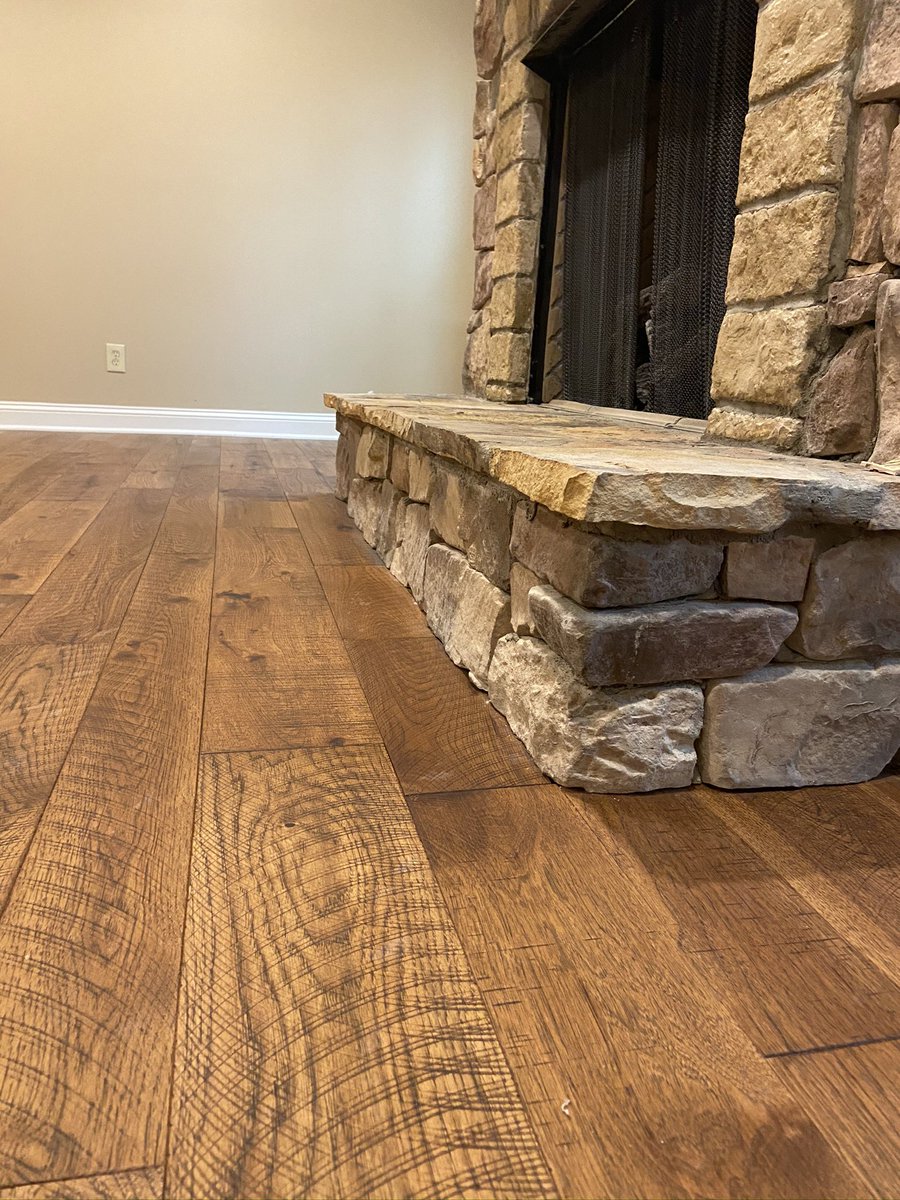 HallmarkFloors's tweet photo. Beautiful installation of Chamomile Hickory by our Spotlight Dealer John Andrews Flooring of Acworth, Georgia!   
.
.
.
.
.
#HallmarkFloors #Designer #Hardwood #Flooring #TrueCollection #woodflooring #flooring #remodeling #homerenovation #interiordesign #HardwoodFloors https://t.co/um2SDANVbu
