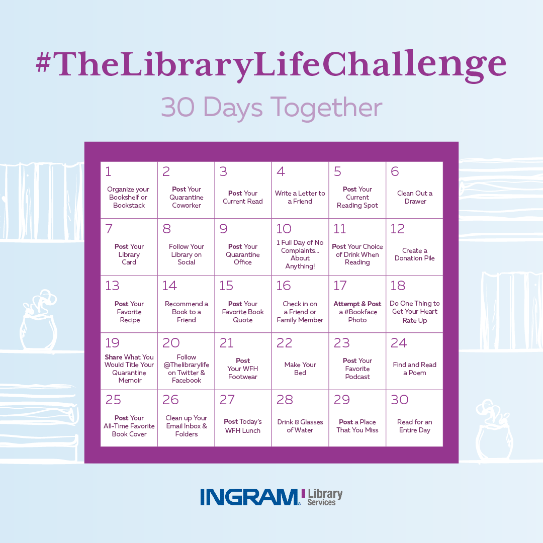 TheLibraryLife_'s tweet photo. 🌟The Library Life Challenge
__
🎉 Here’s how to take part in our 30 Day Challenge:
✔️Do the daily challenge
✔️Snap a photo
✔️Post & use #thelibrarylifechallenge
__
👫Challenge a friend because we’re all in this together, right?!💥Ready, Set, GO!
__
#Librarytwitter #librarylife https://t.co/ANwEddVVkj
