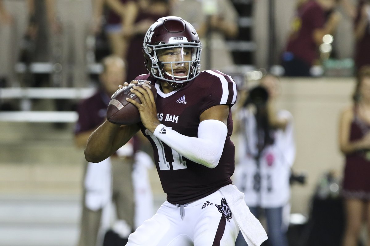 PFF_College's tweet photo. Highest graded returning SEC QBs:

1. Jamie Newman, Georgia - 85.5
2. Mac Jones, Alabama - 78.7
3. Kellen Mond, Texas A&amp;M - 76.8 https://t.co/ZXBUmqqEBa