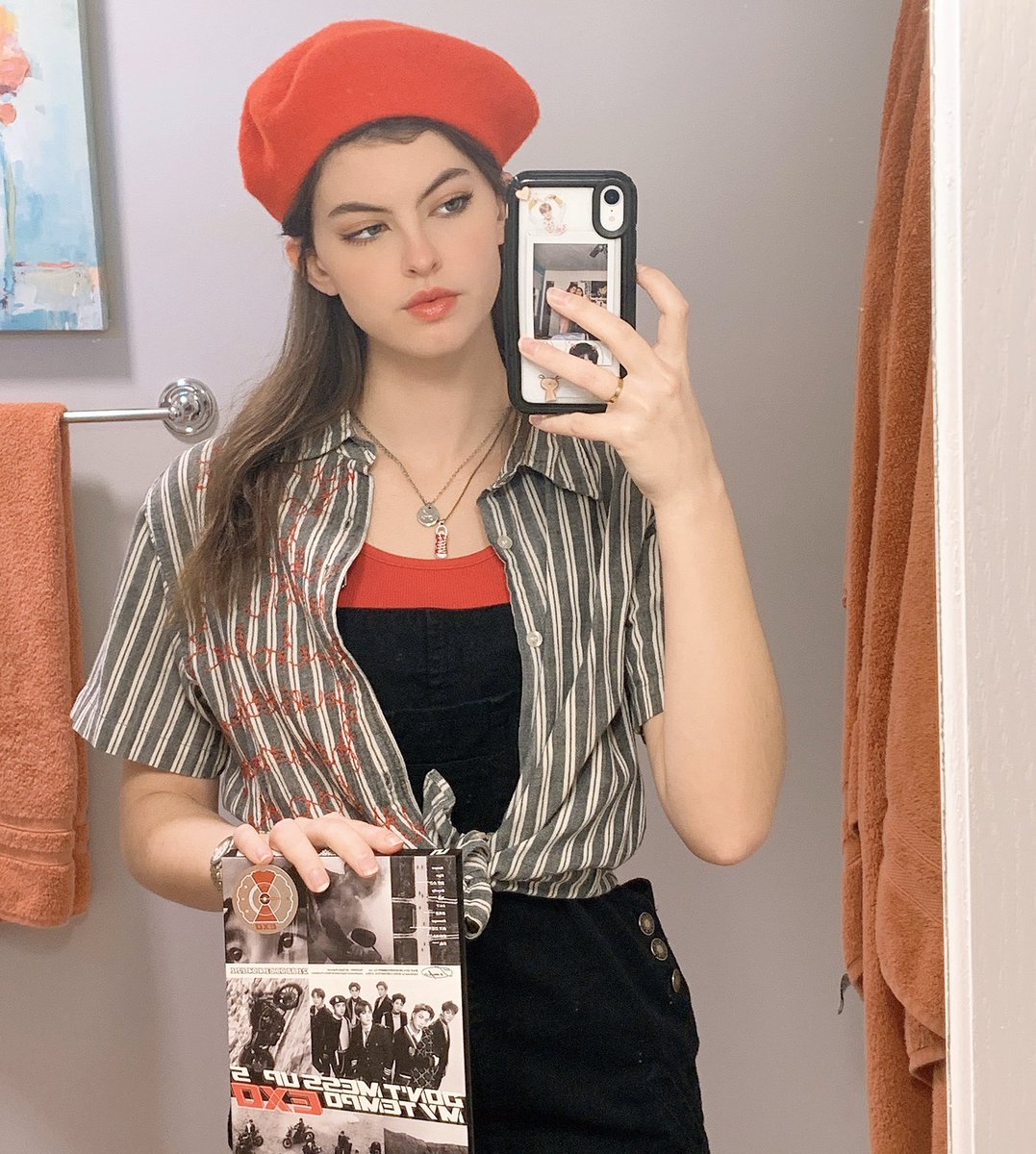 kingbaekhyn's tweet photo. dressing as EXO albums :)) ❤️💛🧡 https://t.co/PNvC4WW2Ew