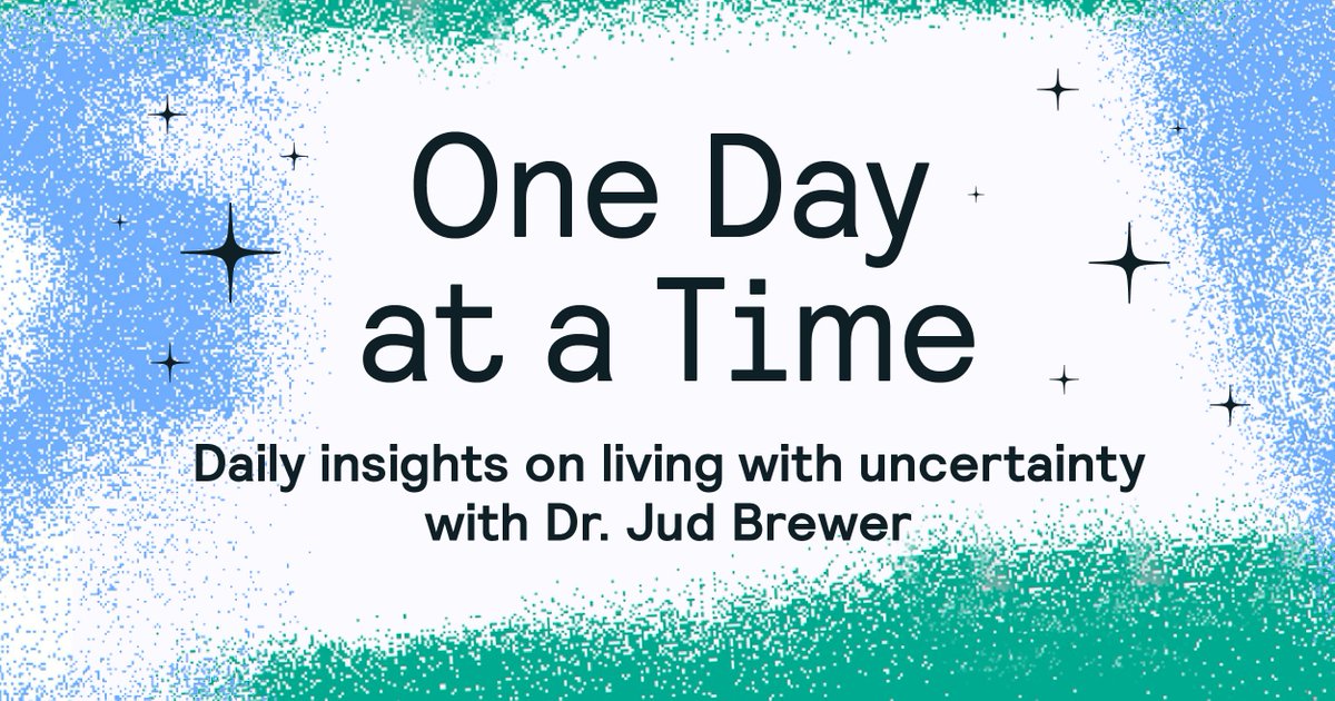 Welcome to our new column, One Day At A Time.Psychiatrist and habit change specialist  @judbrewer will offer daily, science-backed help for living through uncertainty.  http://read.medium.com/1aKtNLZ 