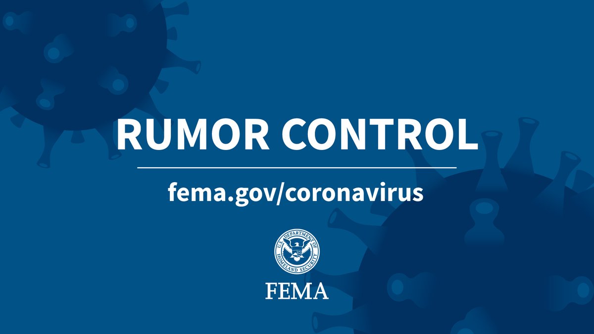 fema's tweet image. ⚠ Please do not trust anyone who offers you financial help and then asks you for money or personal information. Federal and local disaster workers will not ask you for money or sign you up to receive a check. 

Help prevent fraud: fema.gov/coronavirus-ru…
