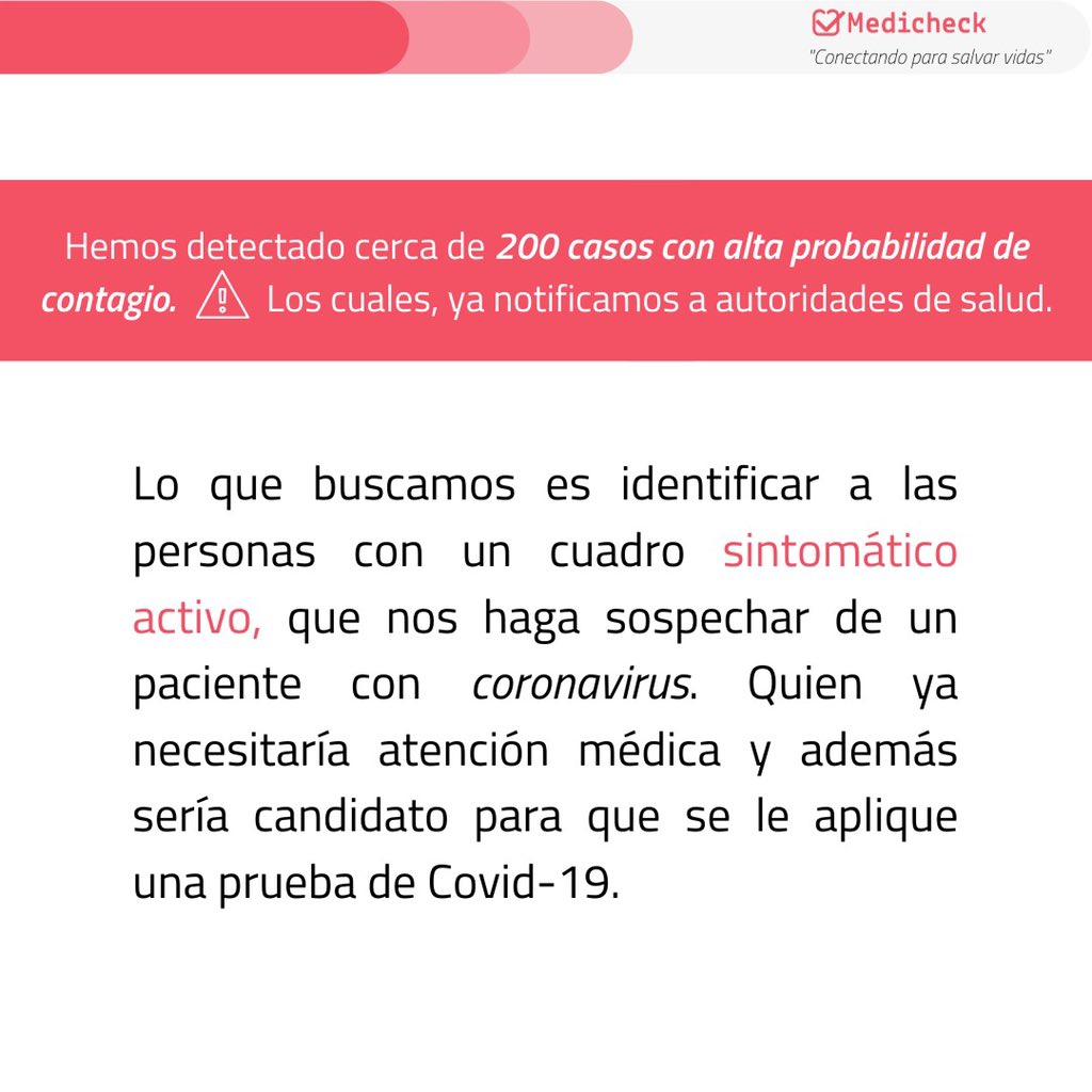 ¡+30k respuestas!
Sigamos difundiendo esta iniciativa medicheck.app/covid
.
.
.
#ConectandoParaSalvarVidas #COVID19mx #EstamosJuntosEnEsto