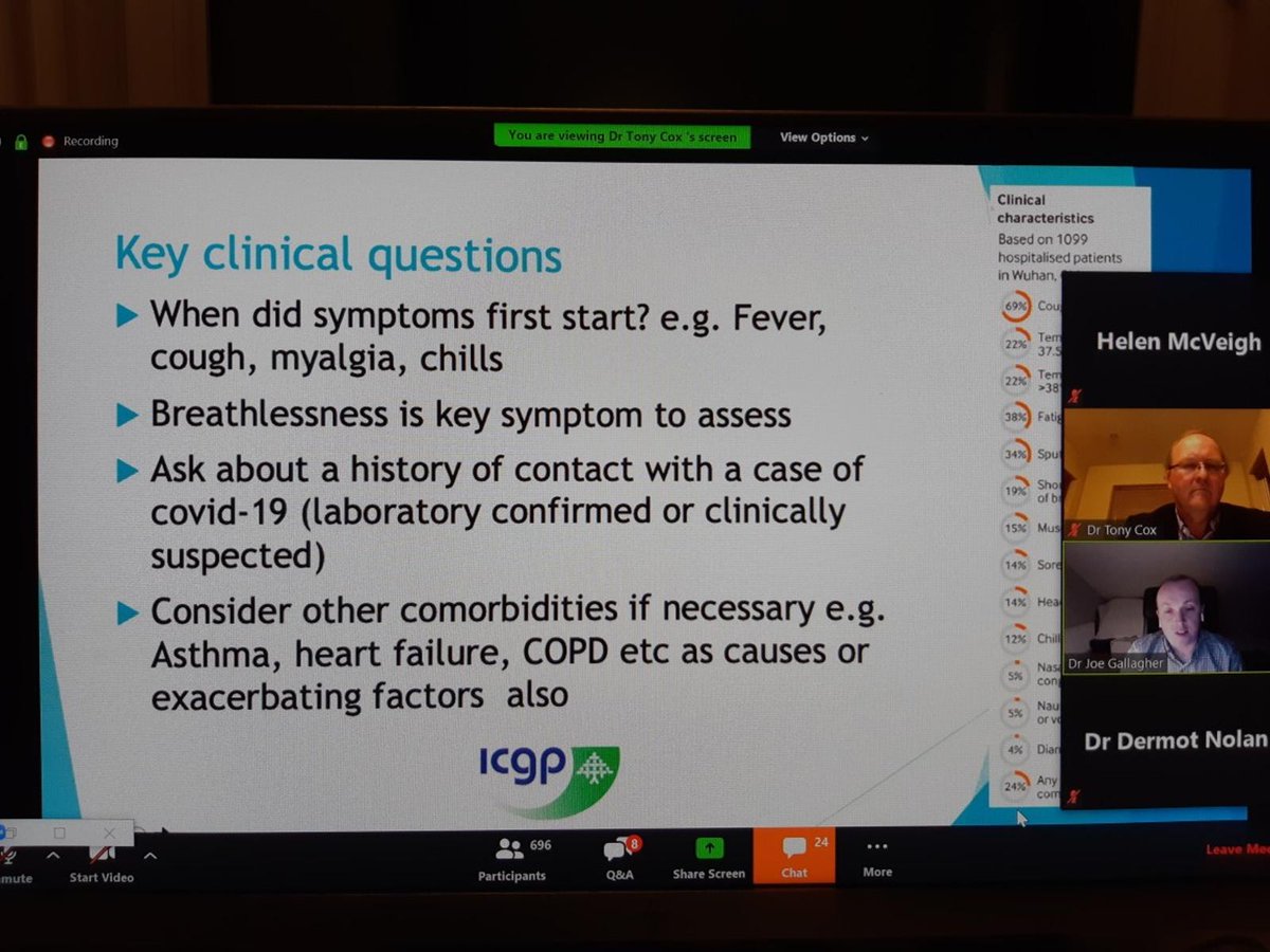 ICGPnews's tweet photo. We had one thousand GPs on our special live #COVID webinar with expertise from Clinical Leads including @drnuala & Medical Director @docox100 this evening. #UseInformedSources #StaySafeStayHome https://t.co/J0pg9qEK6L