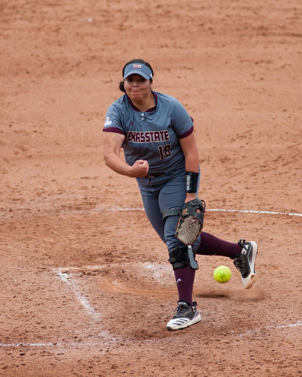 TXStateSoftball's tweet photo. Did you know... at the time season was suspended TXST’s pitching staff was 9th in the NCAA with a 1.59 ERA. #topten #allfortxst #txstsb https://t.co/oFydvAuF3o
