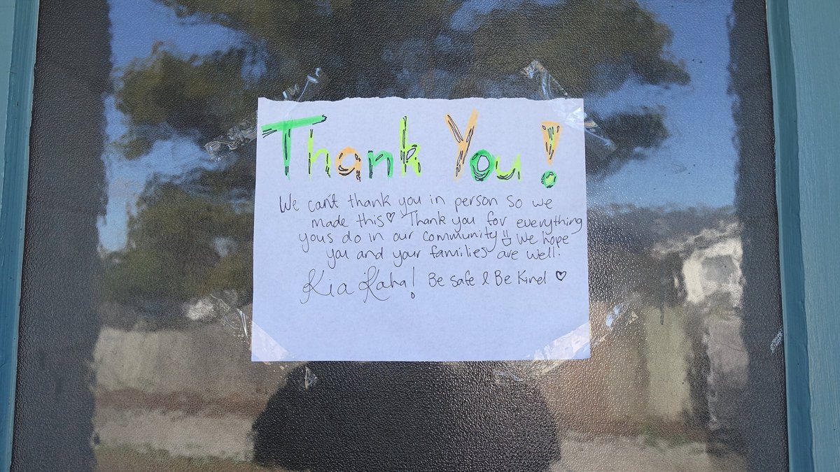 Our Foodbank team are being greeted by heartwarming messages on doors and we want everyone to know how much that means to us.