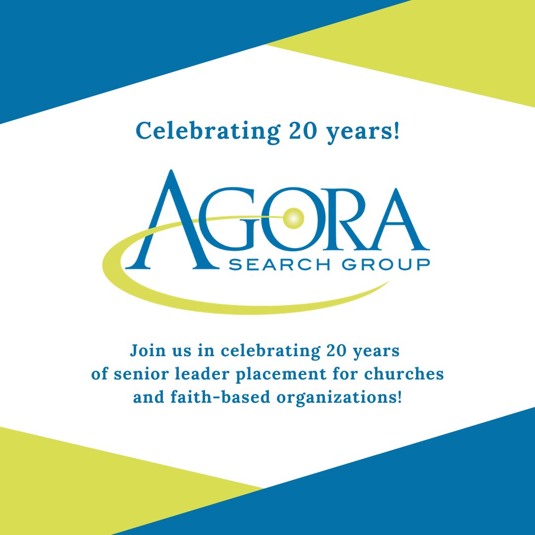 AGORASearchGrp's tweet image. ⁣Please join us in praising God for 20 years of placing pastors and senior leaders in churches and faith-based organizations!⁣
⁣
Thank you for your friendship and partnership!⁣
⁣
#ministryjobs   ⁣
#churchstaffing⁣
#churchjobs ⁣
#pastorsearch 
@rob_lauer