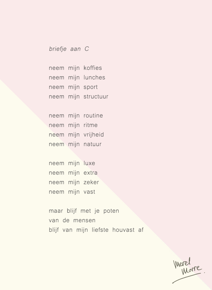 Een briefje aan C
