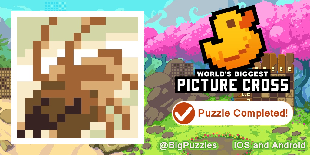 emel_karaca's tweet photo. I've just completed 'Termite' in World's Biggest Picture Cross.
It's free https://t.co/Uj4Z0ArwKu #WBPC https://t.co/GINaIP3m9B
