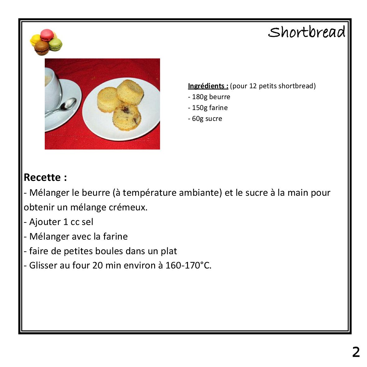 Shortbread Peu D Ingredients Pas D Oeufs Et C Est Delicieux