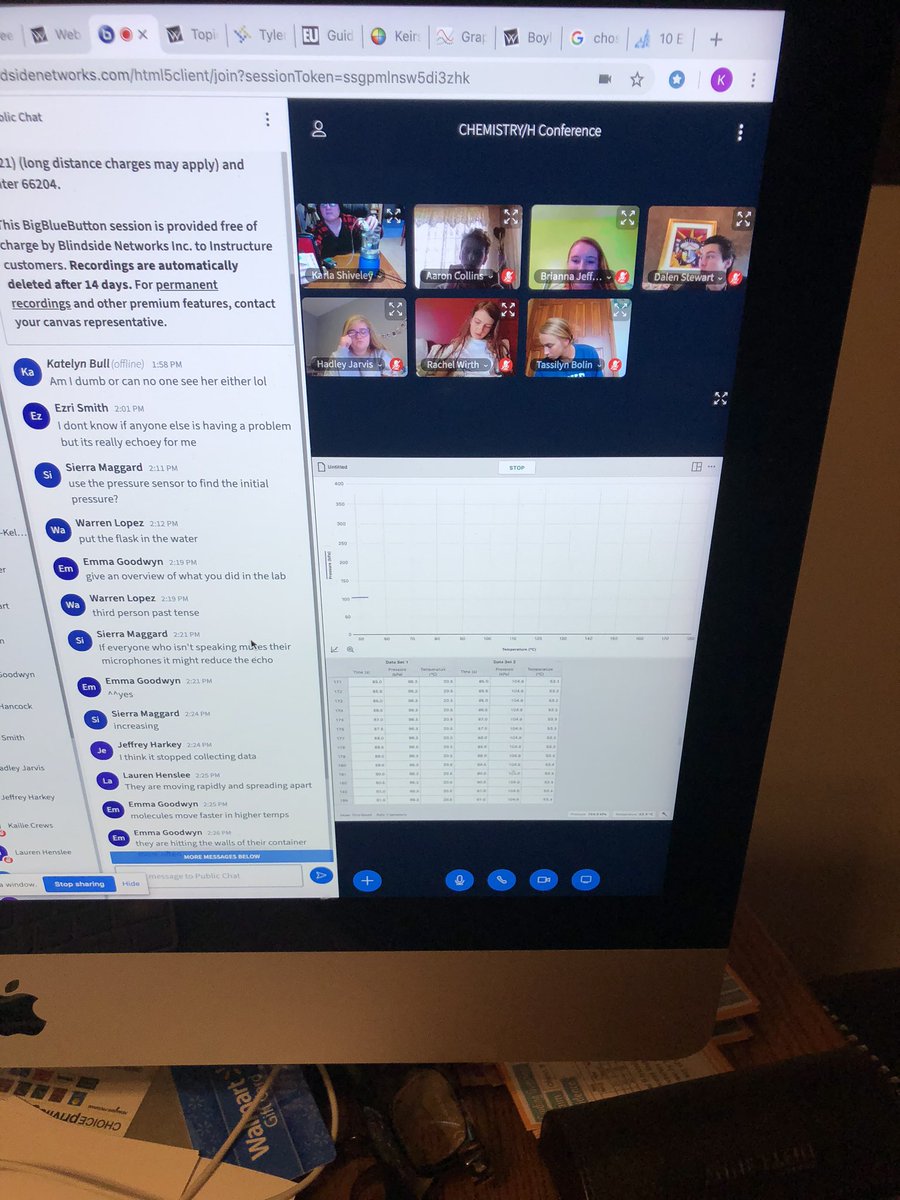 WillardScience's tweet photo. Yesterday some of my chem students and I did a lab together online.  Lots of trial and error. This teacher grew academically.  :) #chemistryfun #WeAreWillard https://t.co/FNHjWu6NHh