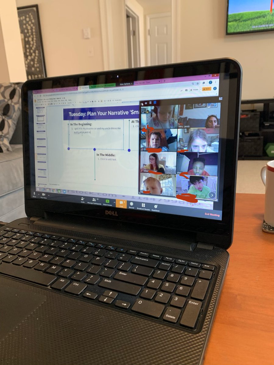 mrsannielewis's tweet photo. Trial and error with these @zoom_us  groups! A pretty successful writing group today!!!  Also embraced the power of 2 screens 😂 #Wilton way to #mrslewisclass @WPSWeStillCan #westillcan @WPSCMSocial https://t.co/UYonBqAbz8
