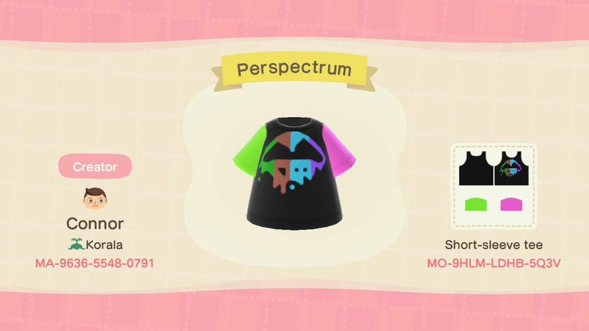ProudMomGames's tweet photo. Check out this @PerspectrumGame shirt in #AnimalCrossingNewHorizons #AnimalCrossingDesign https://t.co/VLCXGLkyrA