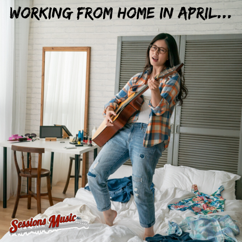 SessionsHouston's tweet photo. Happy Fun at Work (home) Day ... Make some music &amp; enjoy!  #sessionsmusic #funatworkday https://t.co/jGYfDSDKf6