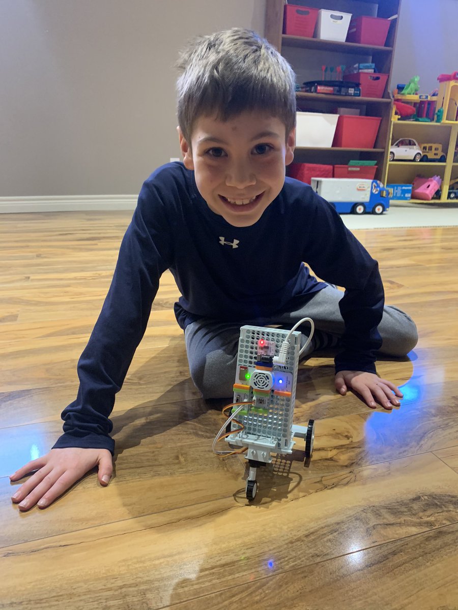 crtfinnie's tweet photo. Thanks @littleBits for the very cool Droid Maker! My son is enjoying the learning happening during these times 
#littlebits #droid #R2D2 #programming #robotics @starwars #starwars https://t.co/7tu4h1ISRW