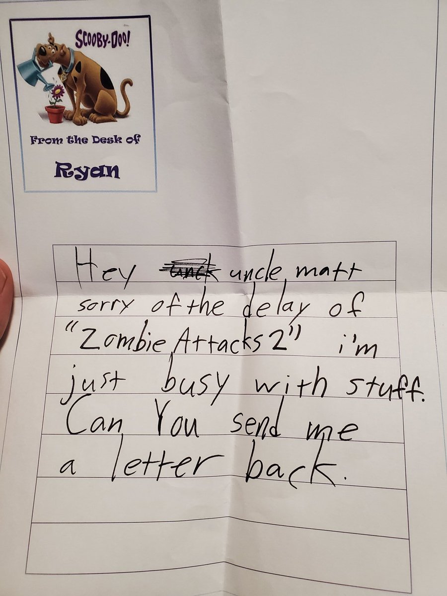 I think my nephew got tenure, because his tone changed.