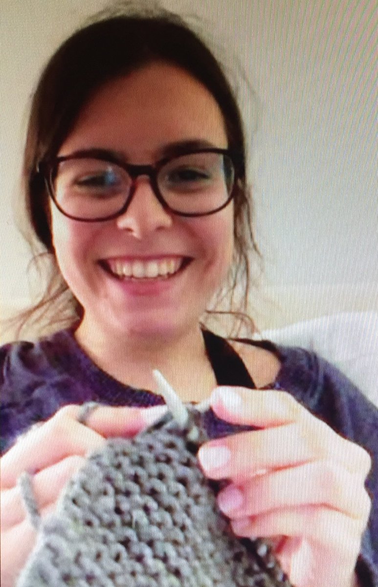 wonderful evening continuing to teach my granddaughter Milly to knit via internet. We started a few weeks ago side by side until the lockdown and now from miles apart. Fun and progress. ⁦<a href="/hymoney/">hy money</a>⁩ ⁦@KnitFactoryBK⁩ ⁦<a href="/vogueknitting/">Vogue Knitting</a>⁩ ⁦<a href="/KnittingDaily/">Knitting Daily</a>⁩ ⁦fun!
