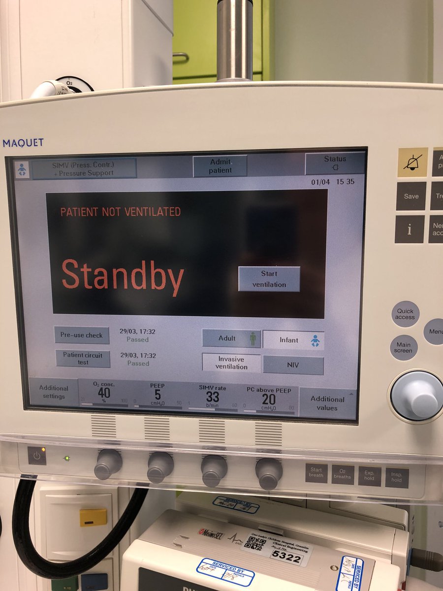  #COVIDー19               This is a ventilator. It is not intensive care. Intensive care is medical care delivered by trained and experienced staff.  #weareintensivecare  @WFPICCS  @SvuhIcu  @ICU_Ireland  @PedsICU  @COAIrl
