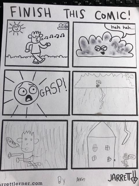runningteachmom's tweet photo. I thought you might like these comics from my 2nd graders Jarrett! They are having fun with your website posted on our Google Classroom! #CommElem @WalledLkSchools https://t.co/vwp51kge7A