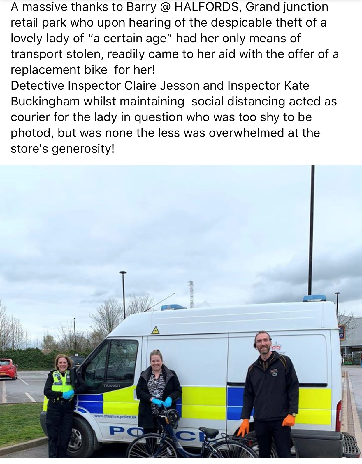 Crewe Police on Twitter "Kindness goes such a long way, especially in