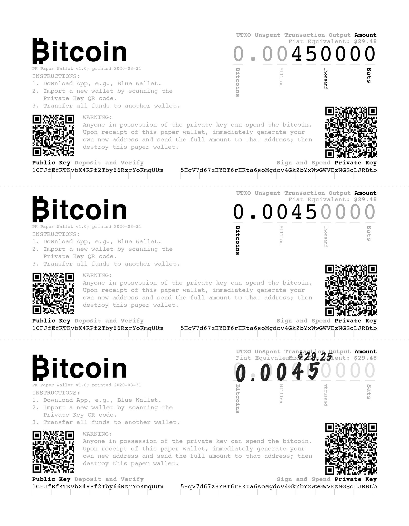 Paul Knight Coldcardwallet Has A Bitcoin Paper Wallet Generator But I Don T How To Code My Design To Work With Their System