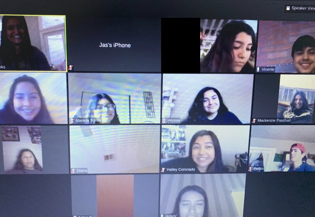 Second Zoom meeting with my AVID students today. It was so nice to see their faces and check in on their well being. #ThisIsAVID