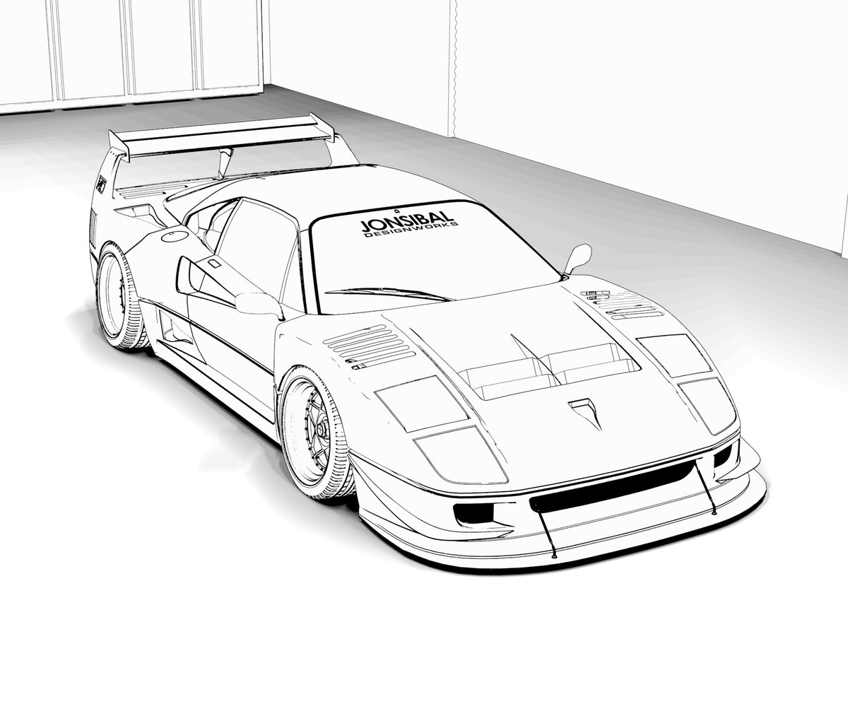 AutomovilMex's tweet photo. El diseñador e ilustrador #Jonsibal pone a disposición de todos los aburridos por la cuarentena varias páginas para colorear con sus ilustraciones de superautos modificados, para que saquen las crayolas y los lápices de colores y se entretengan por horas 👌 #RenderAP #HobbyAP https://t.co/ojYy5t5W4E