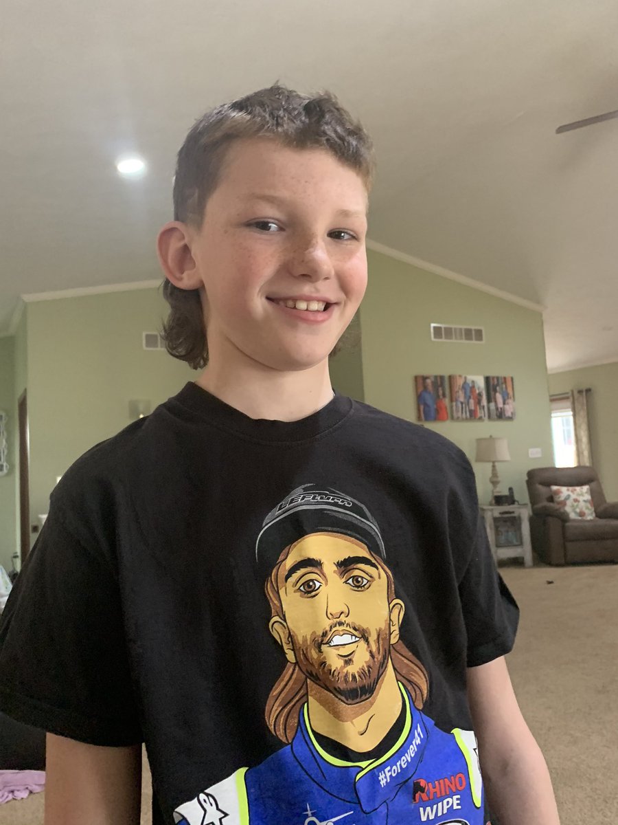 Zack has been working on the mullet for months so he can go see his man <a href="/Rico_Abreu/">RICO</a> race!