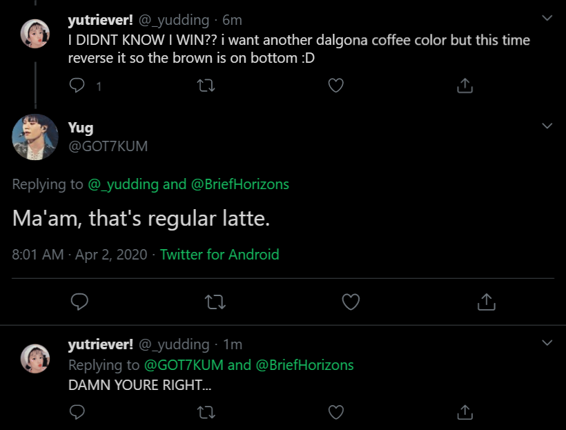 reverse dalgona coffee