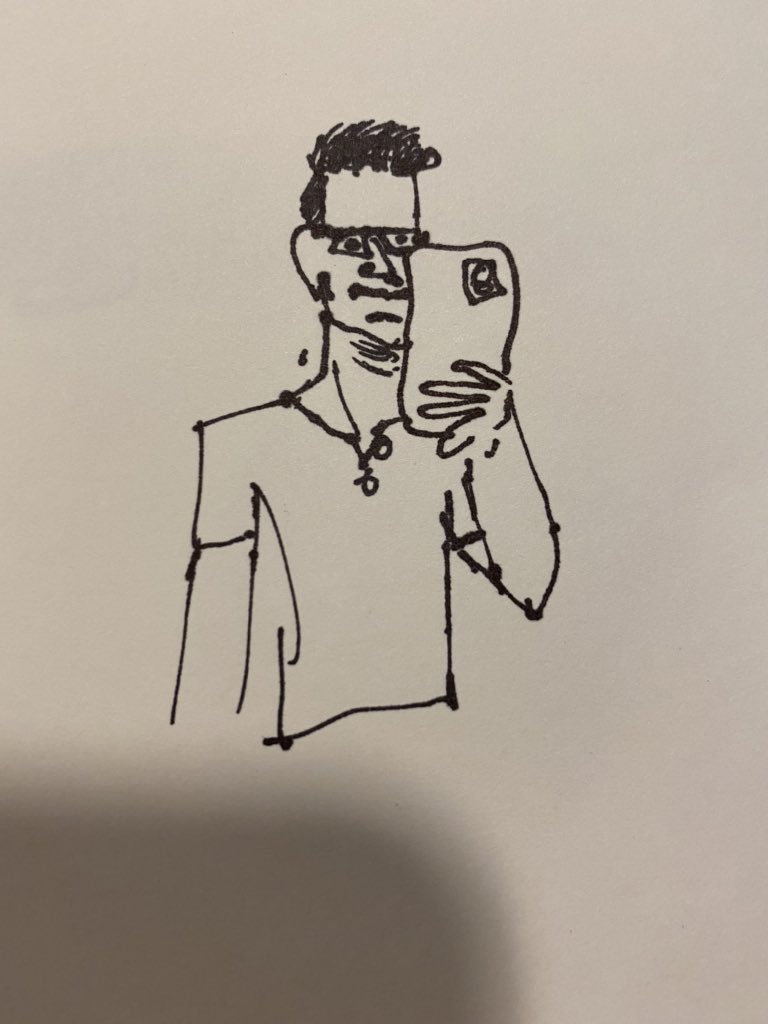 Anyone want me to sketch their profile pic in a crappy manner?- I can add certain color or detail upon request- I would accept a retweet or $1 Venmo tip @ Zach-Turner-20, as a treat Let me know!