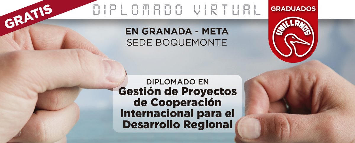egreunillanos's tweet photo. ‼️CUPOS LIMITADOS PARA DIPLOMADO VIRTUAL GRATIS PARA EGRESADOS ‼️
⚠️Si eres de Granada y de Municipios circunvecinos, te invitamos a que te pre-inscribas de manera Virtual al Siguiente Diplomado que te ofrece la Universidad de los Llanos. https://t.co/ud3jLQgw6H #EstudiaVirtual https://t.co/8NZWAvEq3H