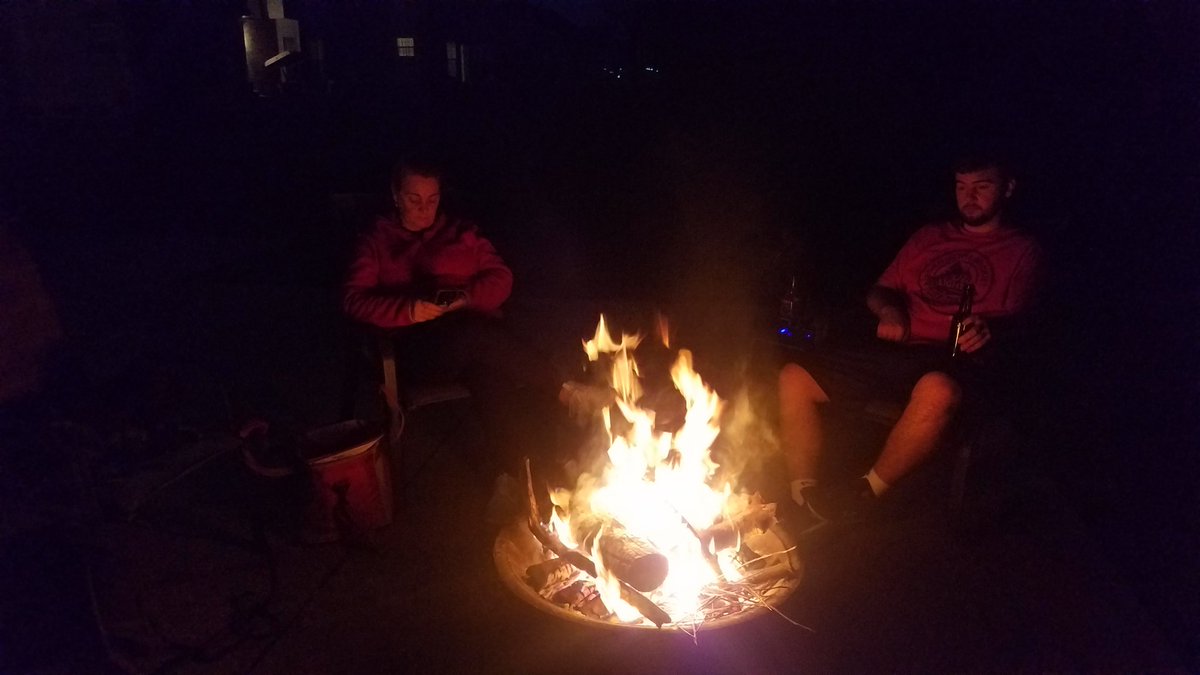Fire in the backyard....