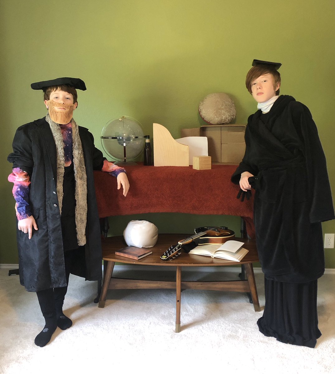 futurity's tweet photo. @GettyMuseum My sons were inspired by The Ambassadors by Hans Holbein https://t.co/vJfOG6YI3q