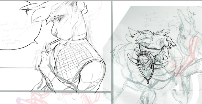 some personal art before finish my comms

wip comic hihihi 