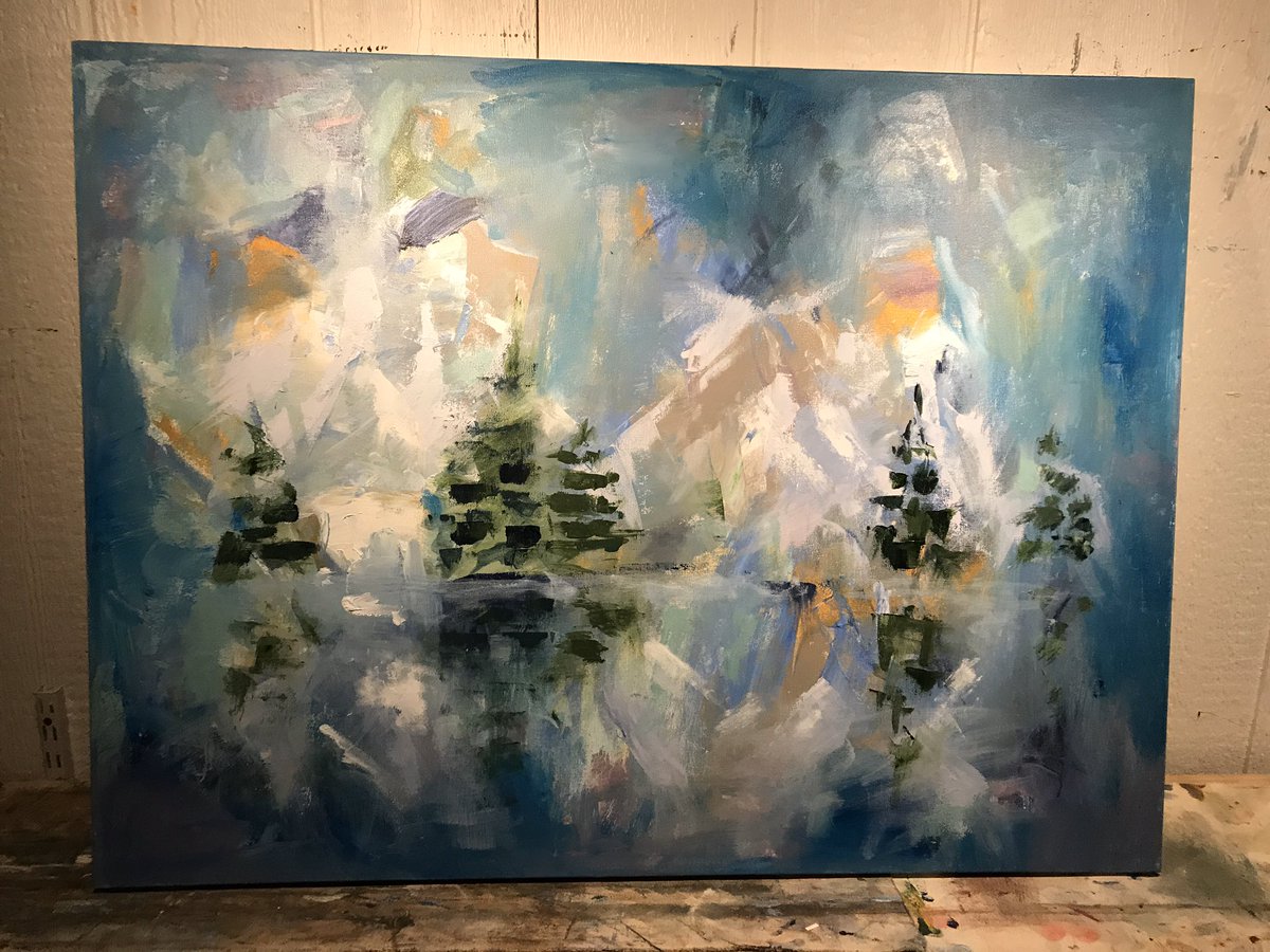 Painted for the first time to celebrate a quarantined anniversary. #LearningInsideOut #GettingThrough