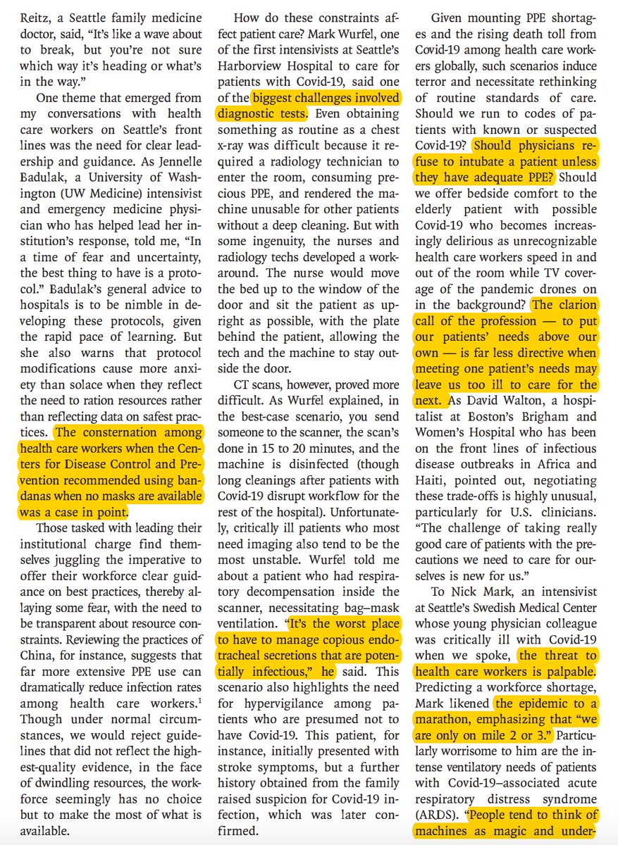 EricTopol's tweet photo. A window to a bright side of #COVID19: the humanistic #healthcare pros on the front lines
“Everyone is worried about not having sufficient ventilators. I am worried about not having sufficient compassion and not having sufficient people.”
--@nickmmark
@NEJM by @LisaRosenbaum17 https://t.co/rb7DNh2cWf