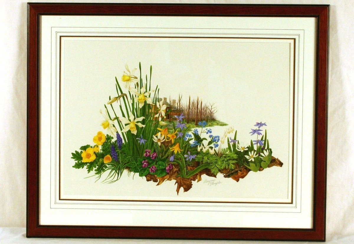 Minnetrista's tweet photo. Sending this [watercolor on paper] "untitled,' by Maryrose Wampler to our friends @AASLH as a #MuseumBouquet! We hope it spreads some cheer! #minnetrista #indianamuseums #MuseumFromHome https://t.co/4bX9IGVn1Q