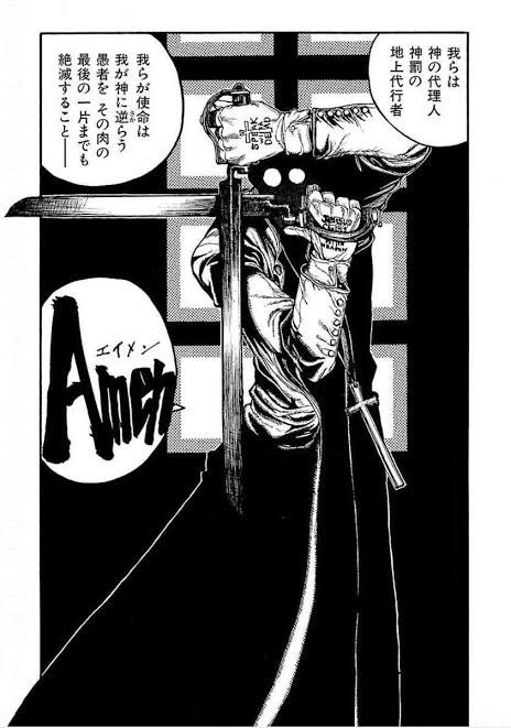 いず 続き アンデルセン神父 Hellsing 主人公アーカードの宿敵にして対極に位置するチート神父 この作品チートの万国博覧会 異教徒排除を信念に突き進む狂戦士だが その一方孤児院の子供達を心から愛している アーカードが彼に人間を辞めないよう請い願う いず 続き アンデルセン神父 Hellsing 主人公アーカードの宿敵にして対極に位置するチート神父 この作品チートの万国博覧会 異教徒排除を信念に突き進む狂戦士だが その一方孤児院の子供達を心から愛している アーカードが彼に人間を辞めないよう請い願う